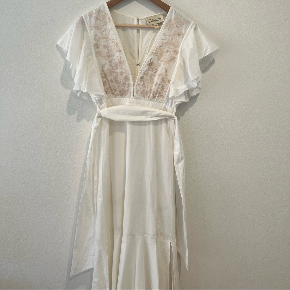 CLEOBELLA SUMMER MIDI WHITE DRESS